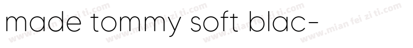 made tommy soft blac字体转换